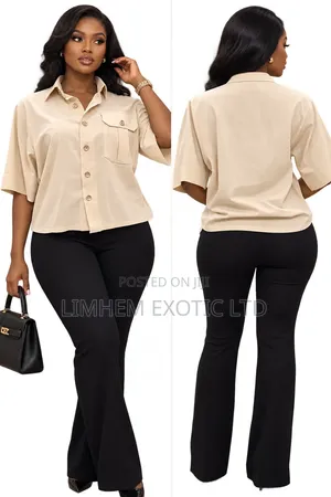 Cream Colored Button Down Top