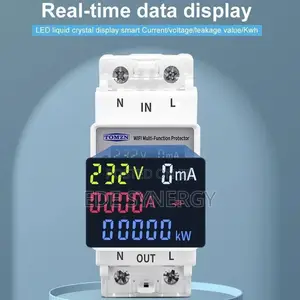220V WIFI Smart Switch Smartlife KWH Metering Circuit Breaker