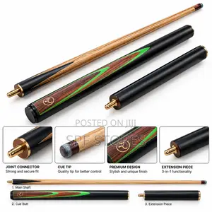 3-in-1 Detachable Snooker Cue Stick