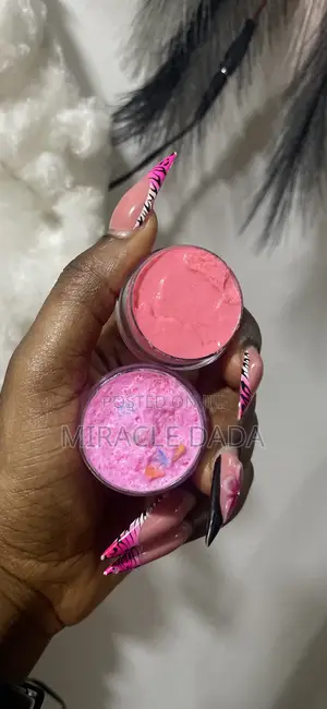 Pink Lip Cream and Lip Scrub