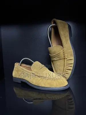 FCDP Old Money Loafers Japanese Embossed Logo Plaque Mustard Yellow