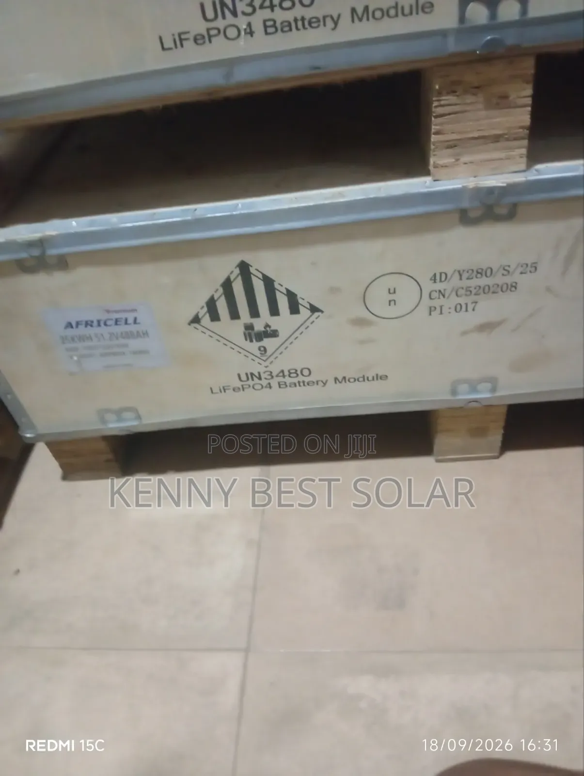 Africell 25kwh 48v Ion Lithium Battery