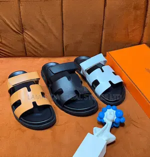 Hermès Velcro-Strap "H" Leather Sandals Trio