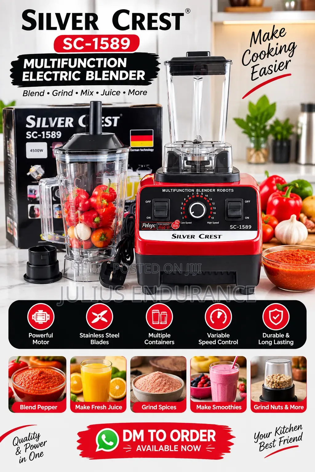 Silver Crest Electric Blender