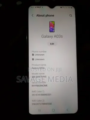 Samsung Galaxy A03s 32 GB Blue