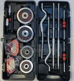 New Adjustable 55kg Dumbbell Set