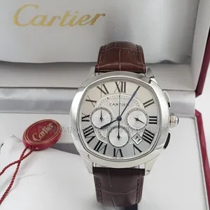 Cartier Leather Watch, Luxury Wristwatches for Men