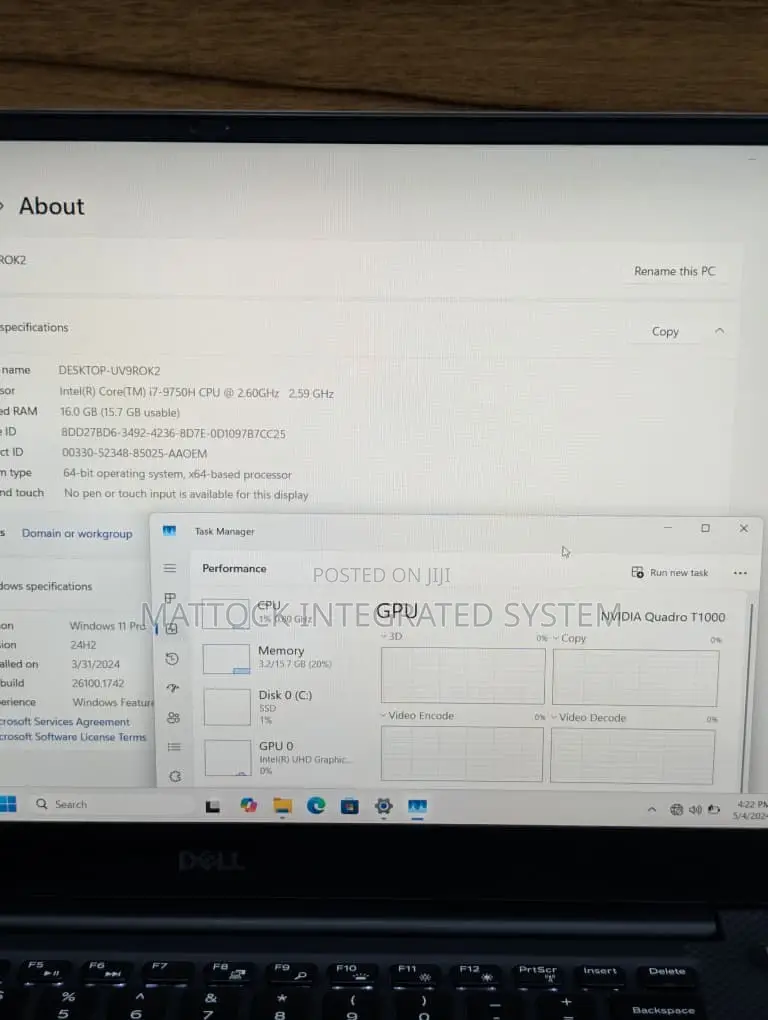 Laptop Dell Precision 15 5540 32GB Intel Core i7 SSD 1T