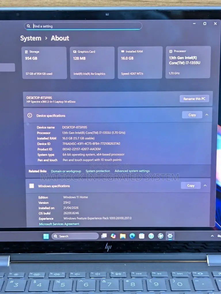 Laptop HP Spectre 14 16GB Intel Core i7 SSD 1T