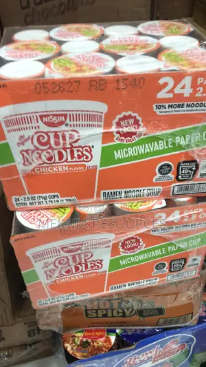 Cup Noodles No Chicken Flavor Added MSG Microwave Pepar Cup X24