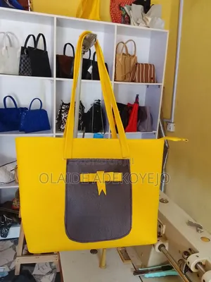 Plain Leather Handmade Tote Bag