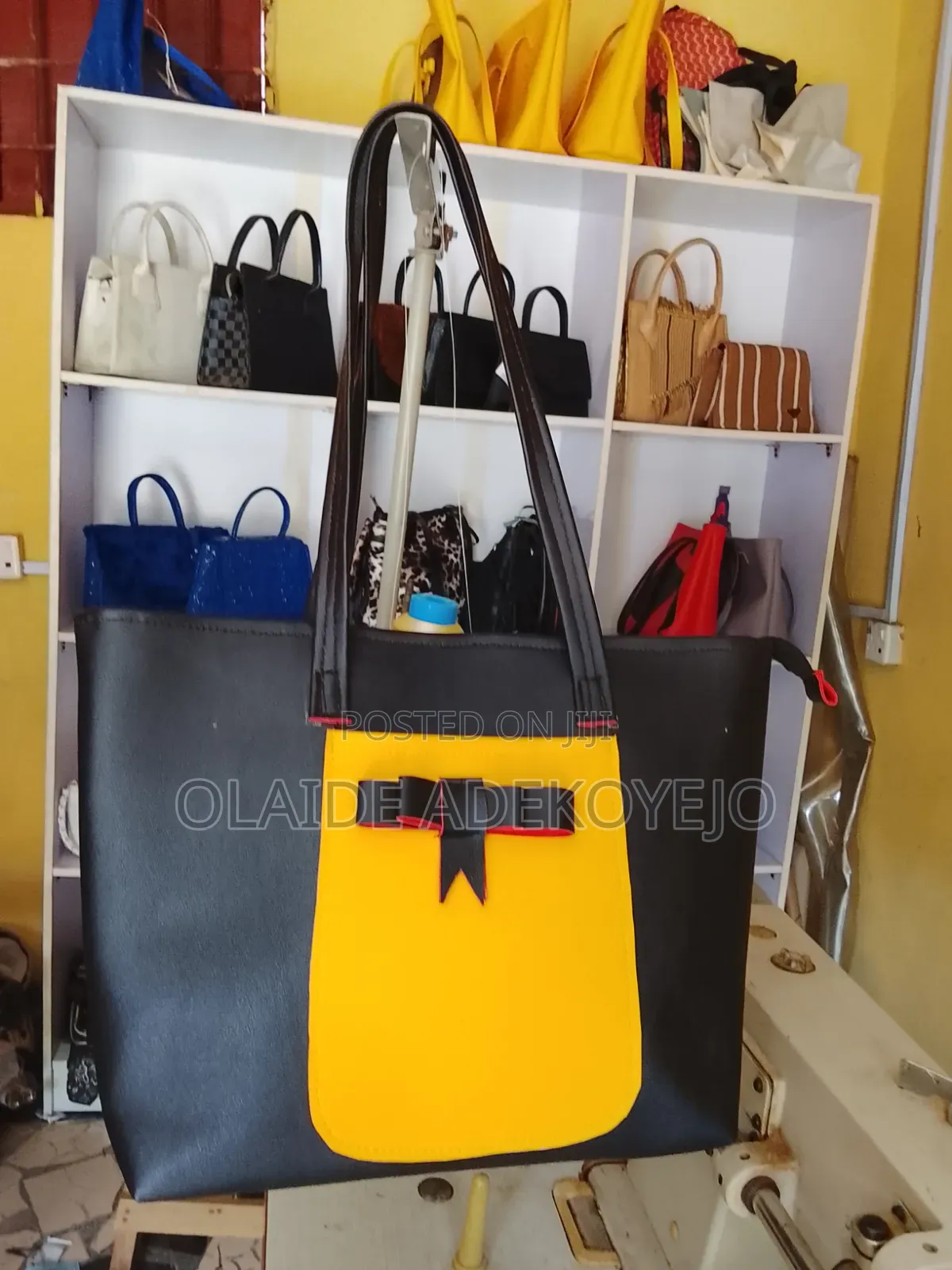 Plain Leather Handmade Tote Bag