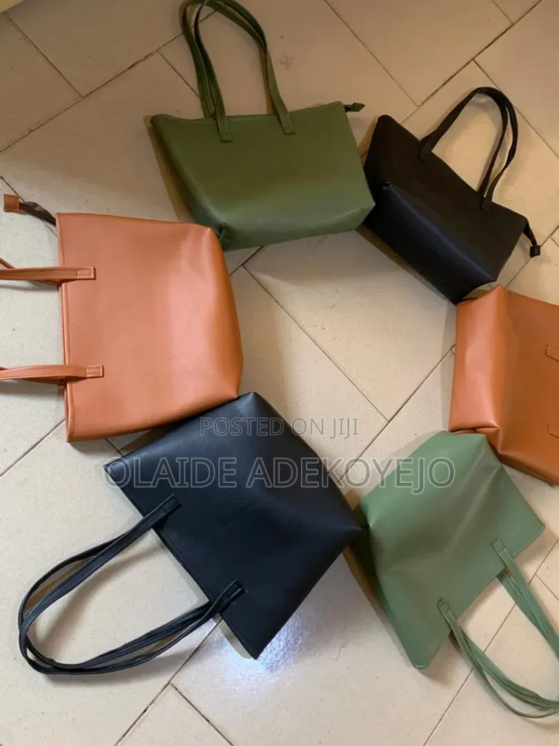 Plain Leather Handmade Tote Bag