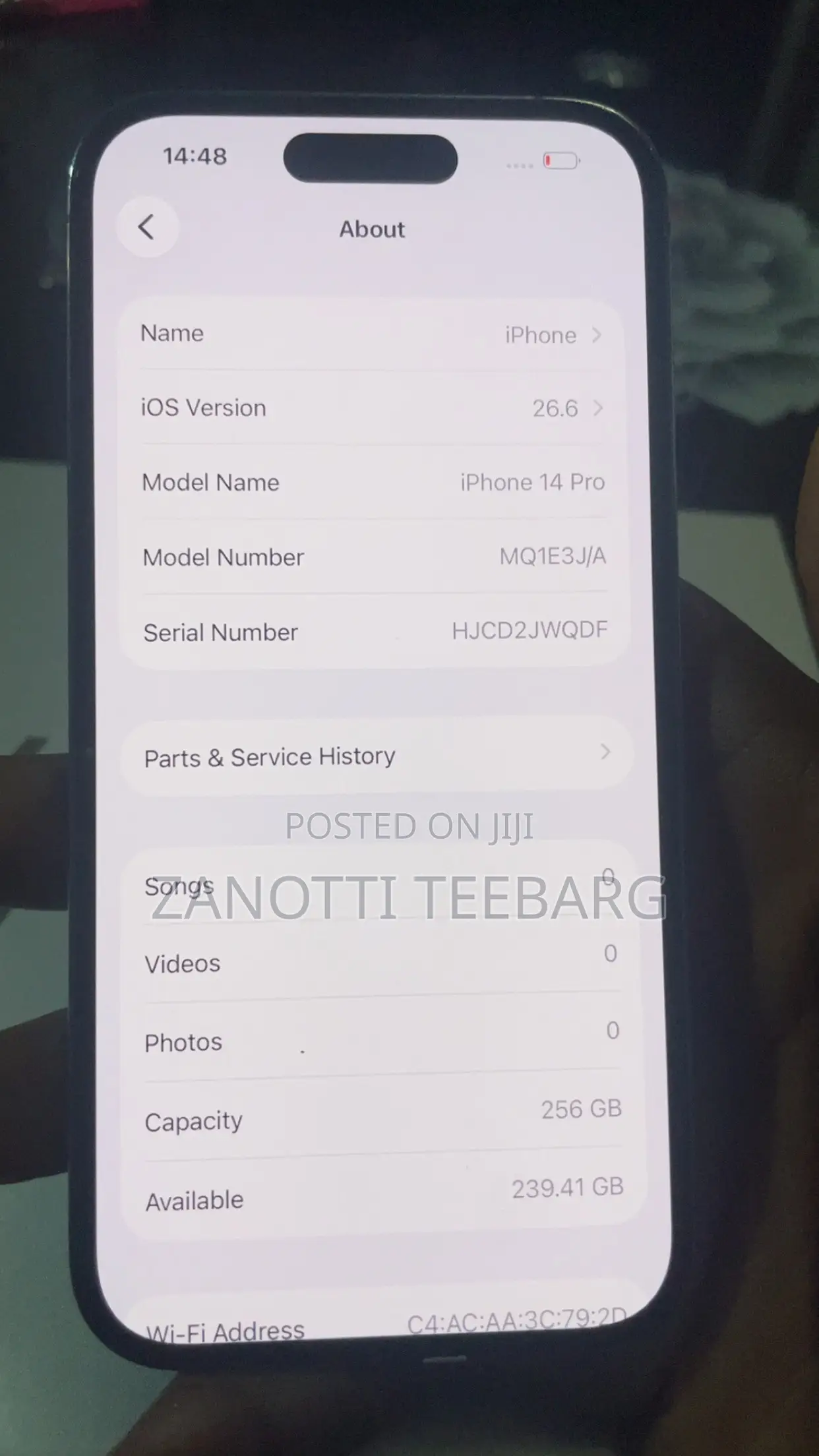 Apple iPhone 14 Pro 256 GB Graphite
