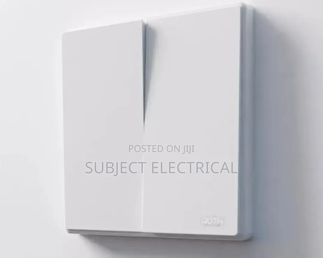 Riva 2 Gang Light Switch – White