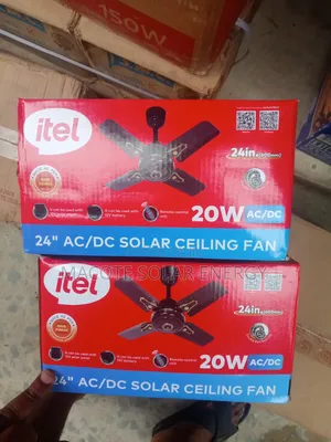 20w AC/DC Solar Short Bled Fan
