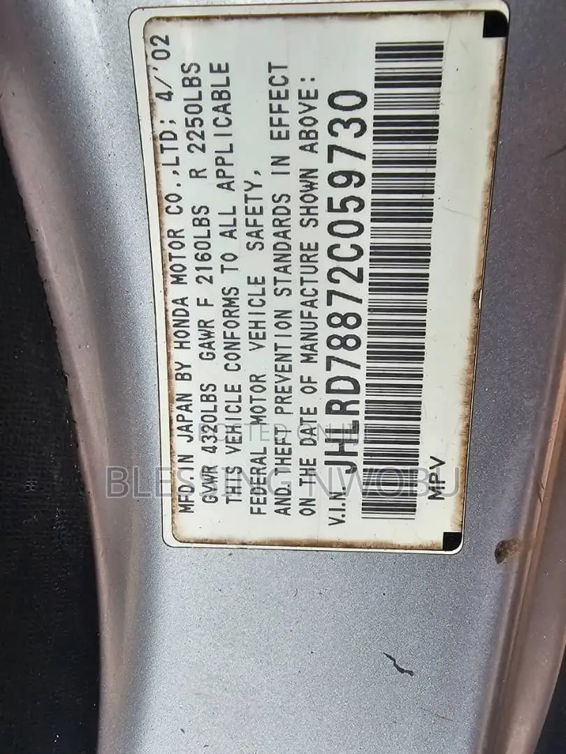 Honda CR-V 2002 Silver