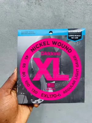 D’Addario 6 Strings Bass Guitar Set Strings_ Quality Proven Daddario