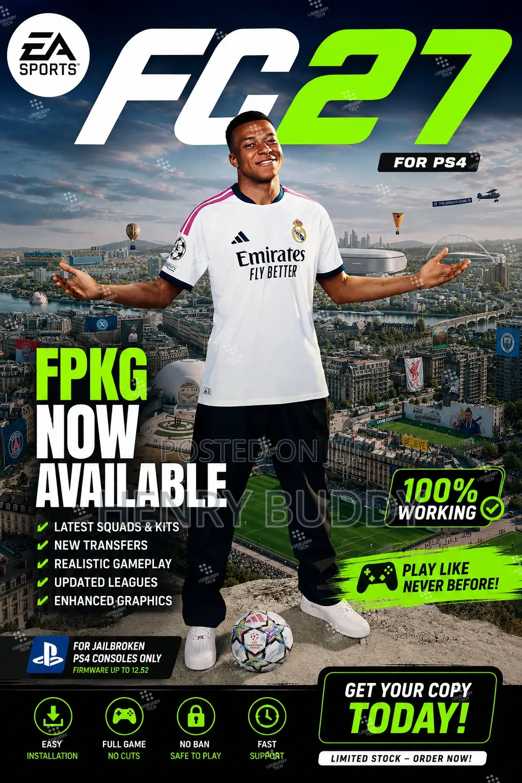 Ea Fc27 Standard Edition for Ps4 Jailbroken Console