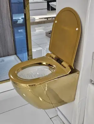 Royal Gold Wall Hung / Floating Toilet Water Closet WC