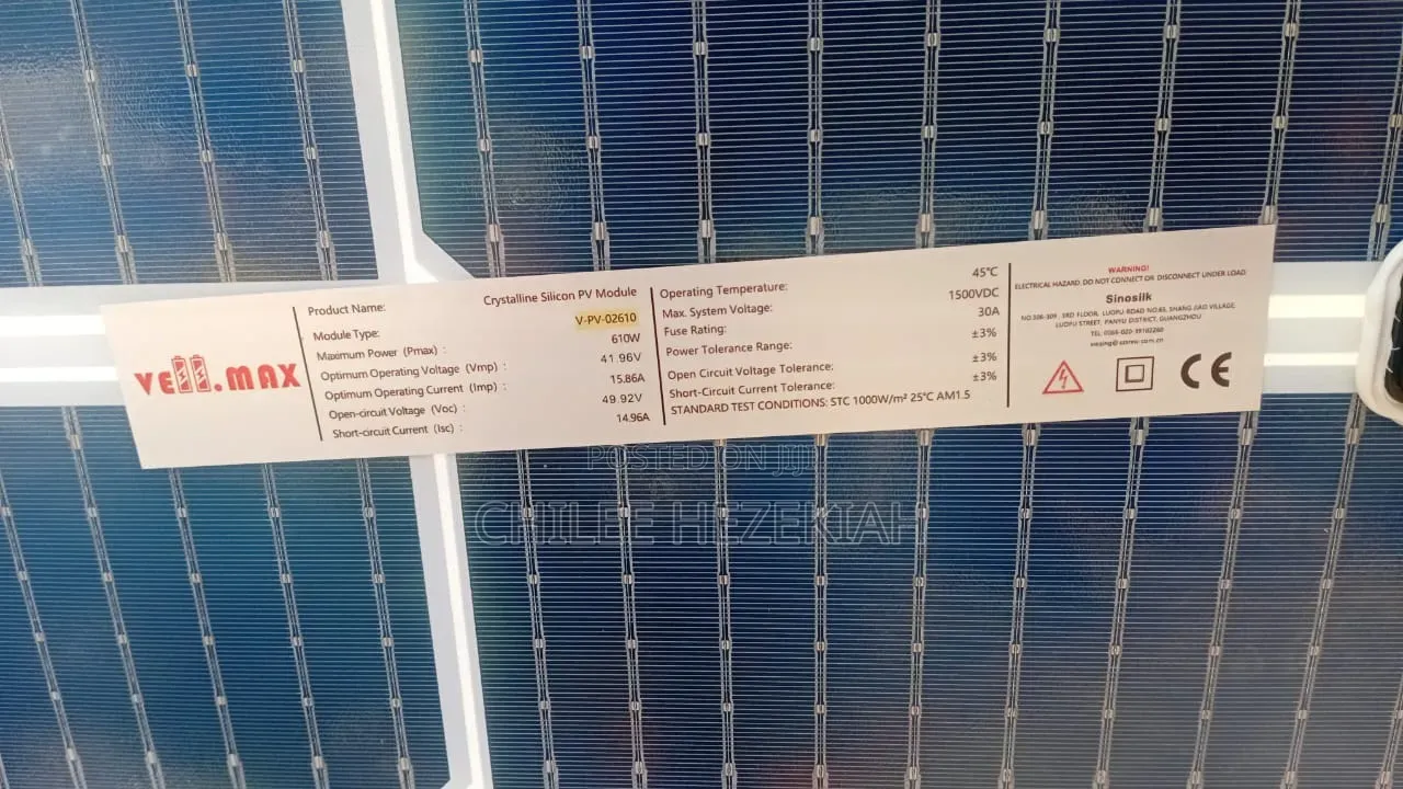 610watt Bi-Fical Solar Panel