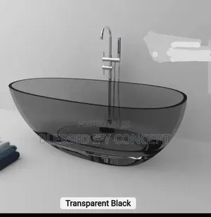 Luxury England Transparent Black Free Standing Bathtub