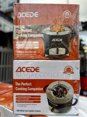 ACede Charcoal Stove—medium Size| Fast Lighting, Low Smoke, Large Pots