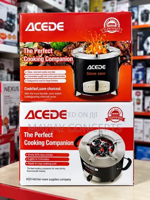 ACede Charcoal Stove—medium Size| Fast Lighting, Low Smoke, Large Pots