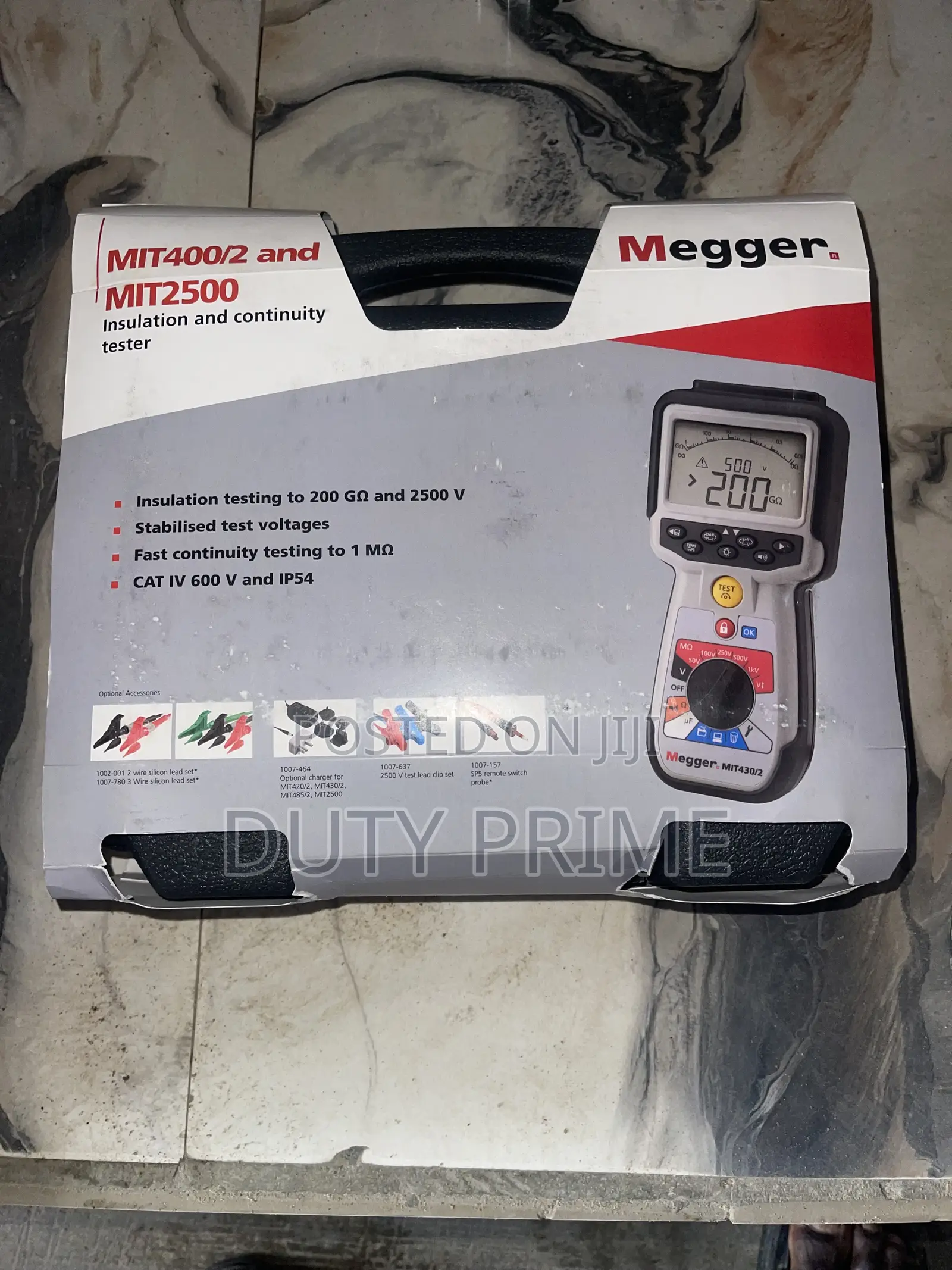 Megger MIT400/2 MIT2500 Series Insulation and Continuity Tester