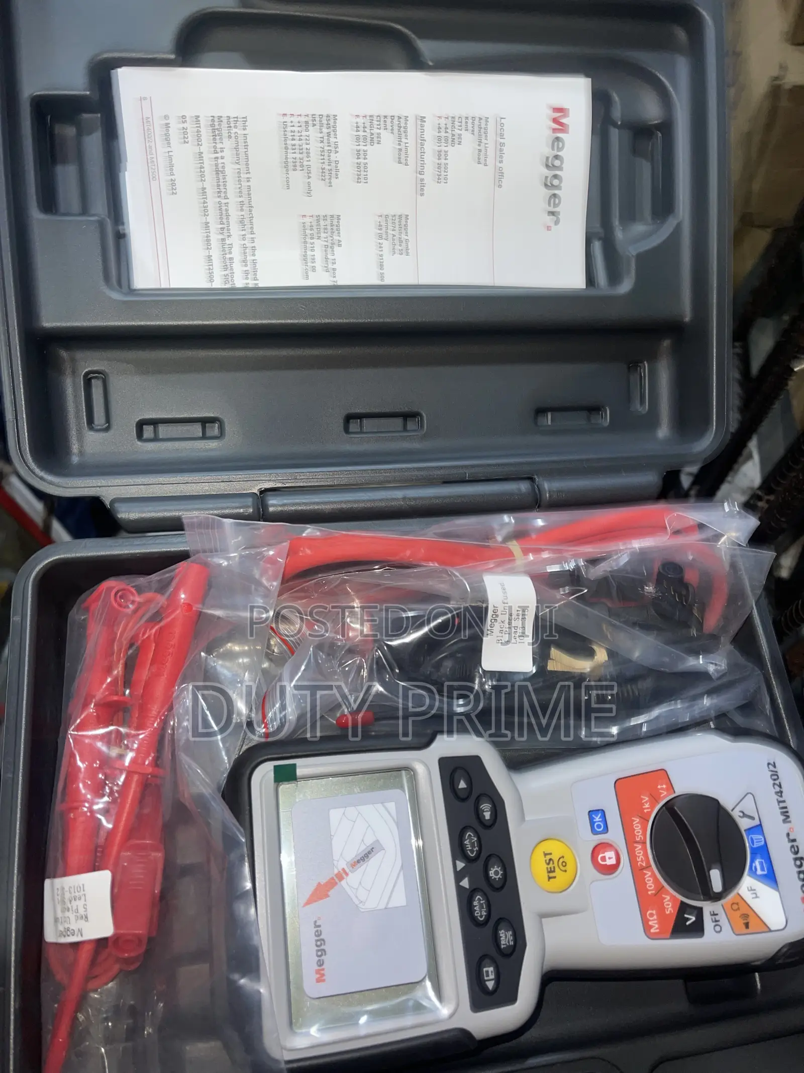 Megger MIT400/2 MIT2500 Series Insulation and Continuity Tester