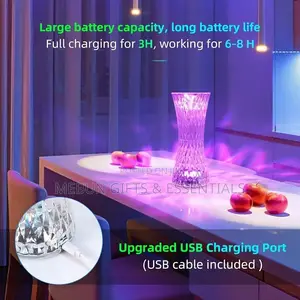 Diamond Crystal LED Table Lamp
