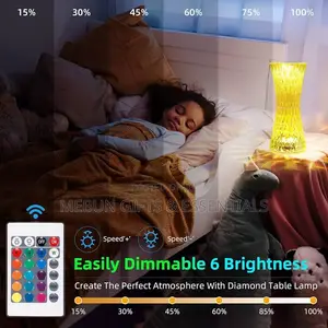 Diamond Crystal LED Table Lamp