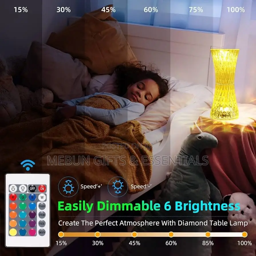 Diamond Crystal LED Table Lamp