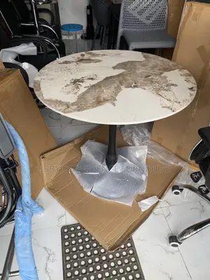 Restaurant /Mini Dining Round Table With Marble Top