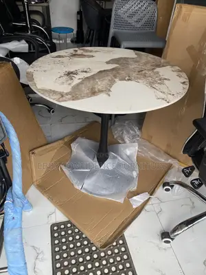Restaurant /Mini Dining Round Table With Marble Top