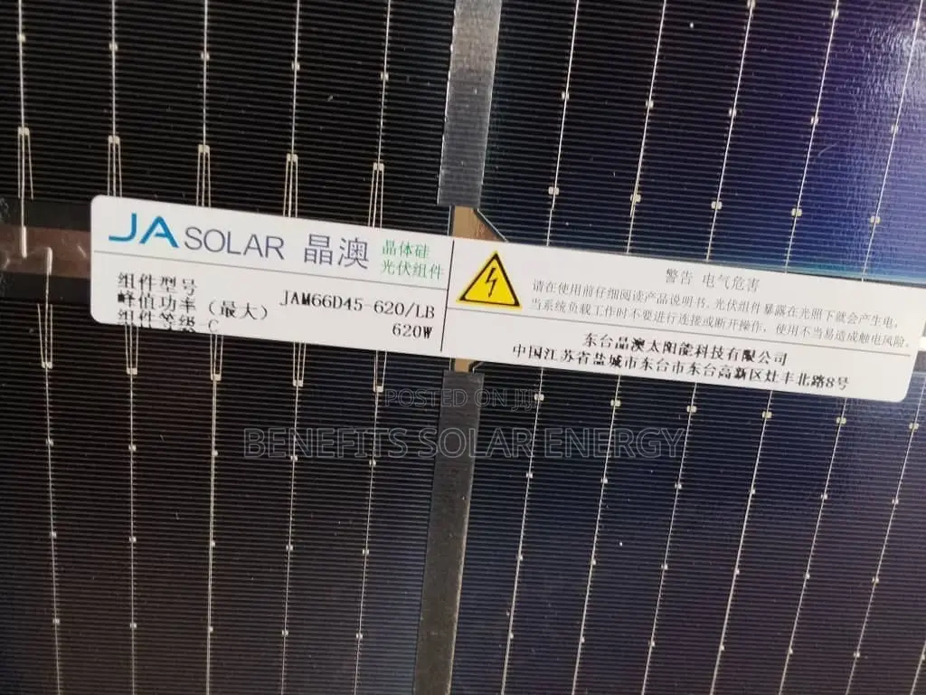 620w Brand New JA Solar Panel