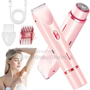 2-in-1 Rechargeable Dual-Head Hair Trimmer and Facial Shaver Set