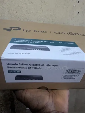 TPLink 8-Port GigabitManaged Switchwith 2 SFPSlots.