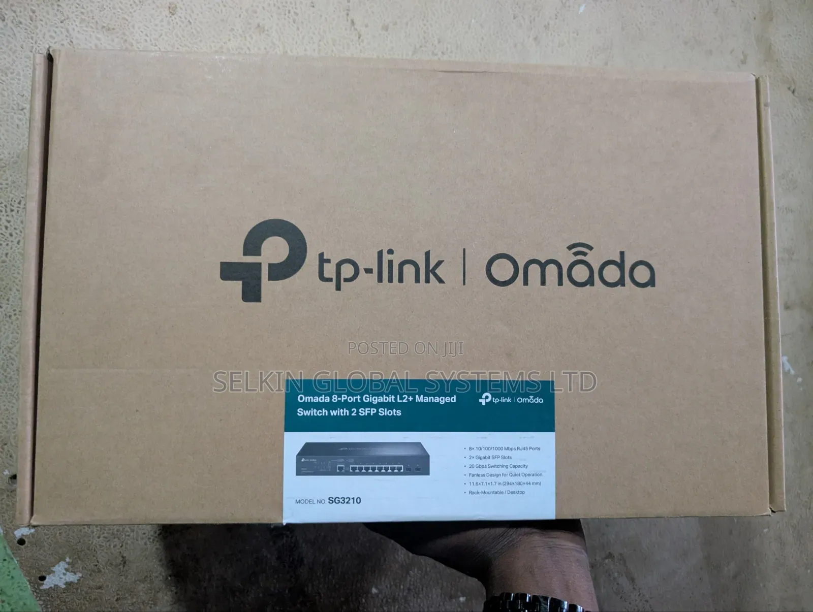 TPLink 8-Port GigabitManaged Switchwith 2 SFPSlots.