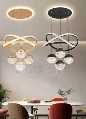 Gold and Black Chandelier Available in 3 Colours