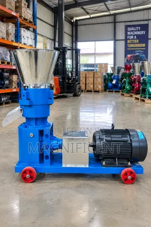 Title: Heavy-Duty Animal Feed Pellet Machine – 10HP | 200–300kg/Hour
