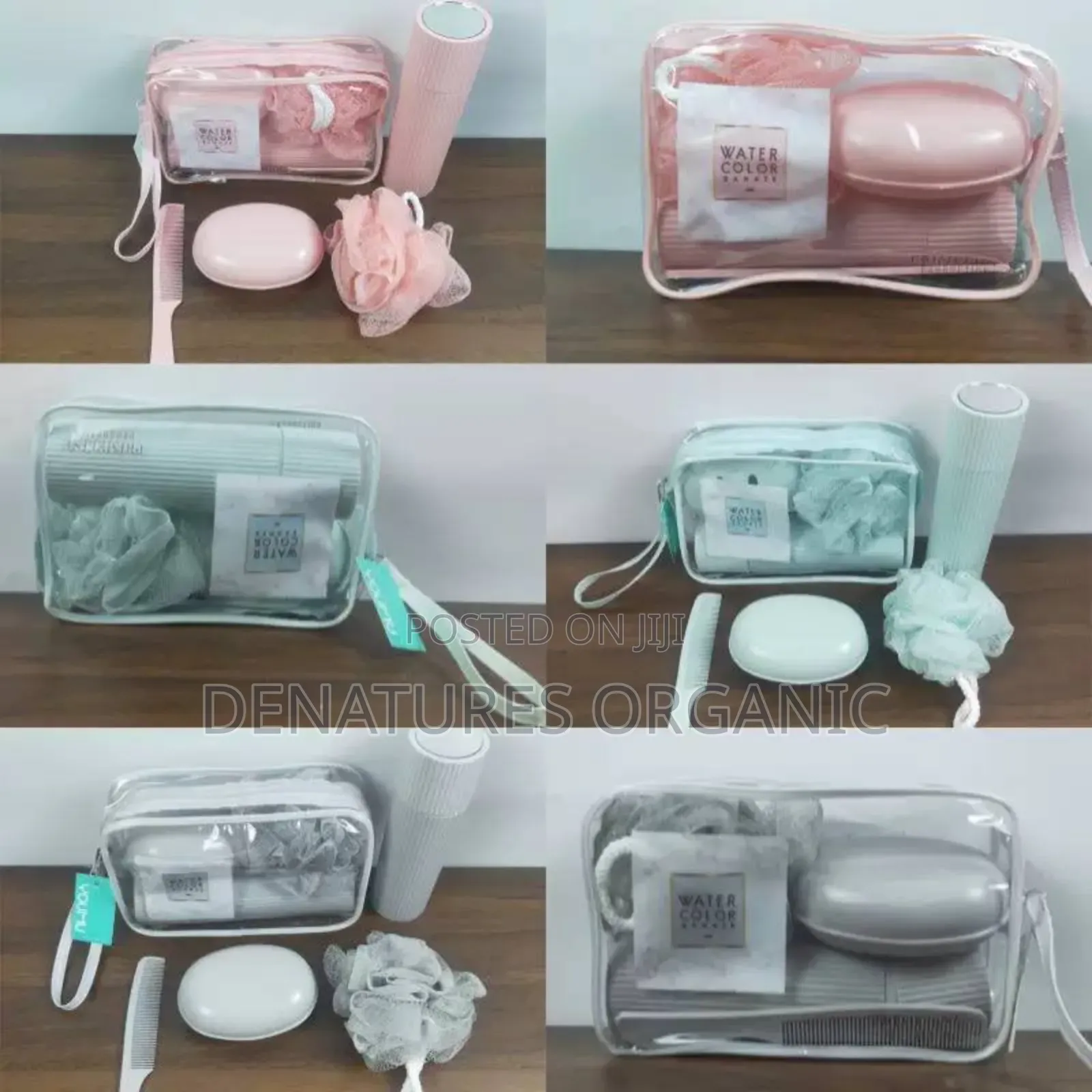 Portable Travel Toiletry Bath Kit (5-Piece Set)