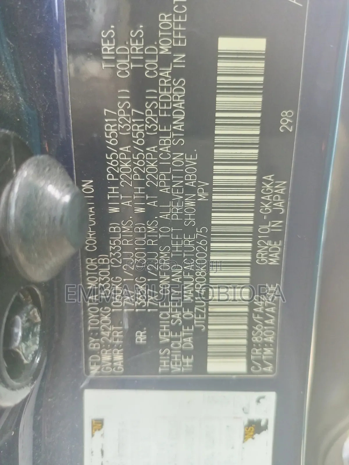 Toyota 4-Runner 2008 Blue