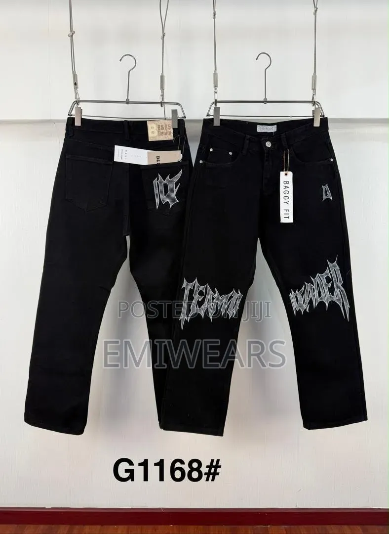 Graphic Black Jean