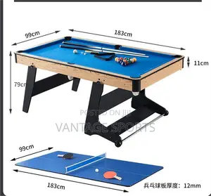 6FT Foldable Snooker Billiard Pool Table | Home Entertainment
