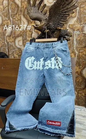 Gothic Script Flare Jean