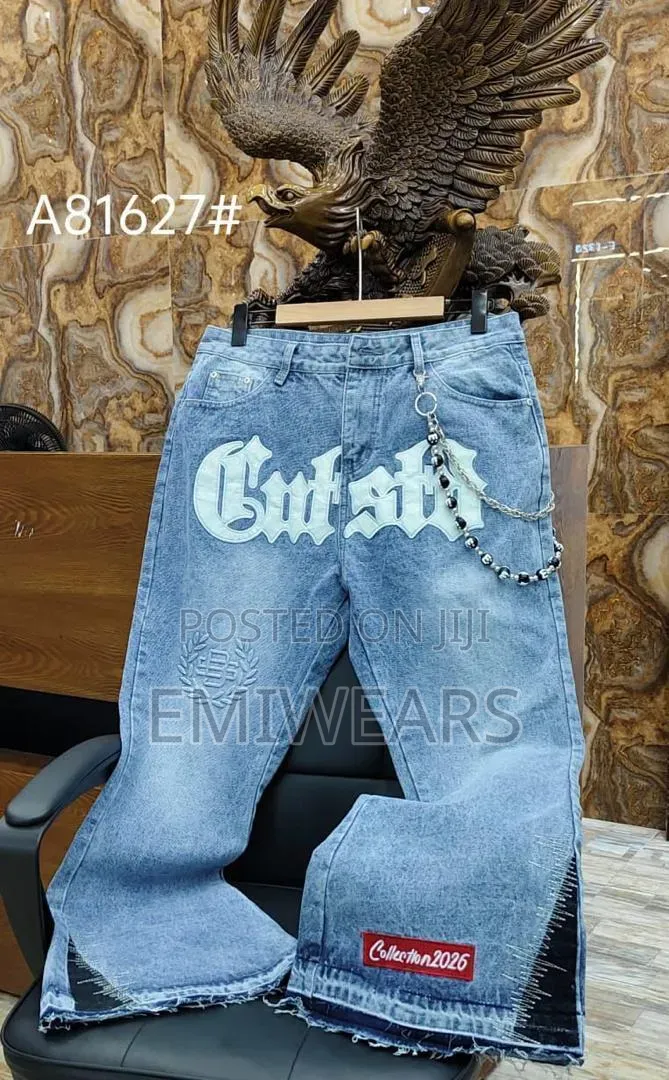 Gothic Script Flare Jean