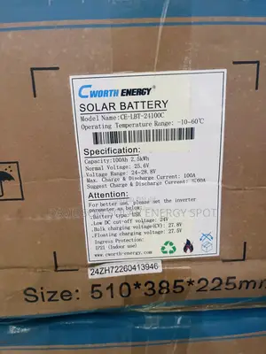 2.5kwh 24v Cwroth Solar Lithium Ion Battery
