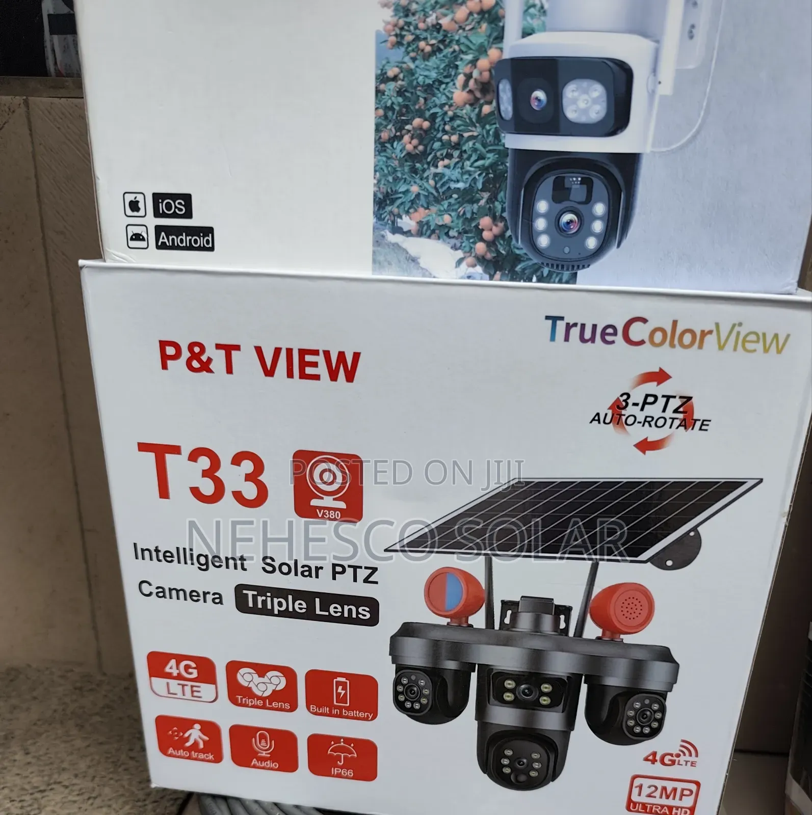 T33 Solar Powered 4G PTZ Security Camera