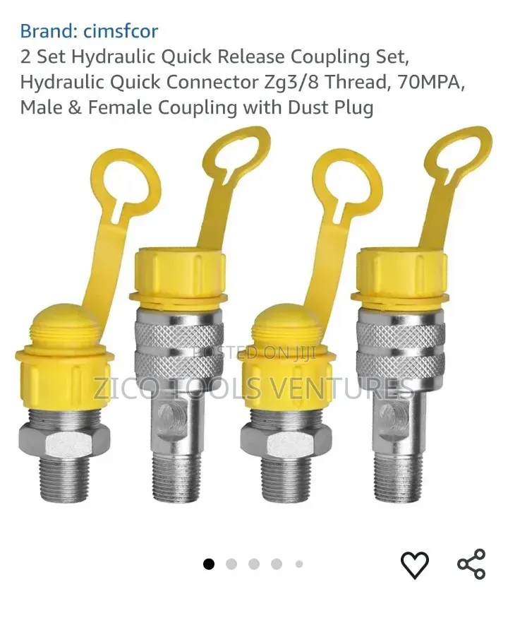 Hydraulic Quick-Disconnect Coupling Set